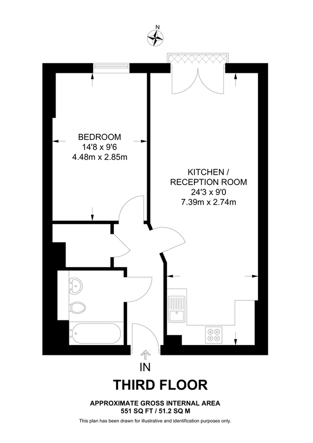 Квартира в Лондоне, Великобритания, 51 м² - фото 9
