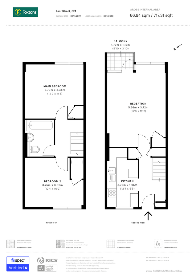 Квартира в Лондоне, Великобритания, 67 м² - фото 9