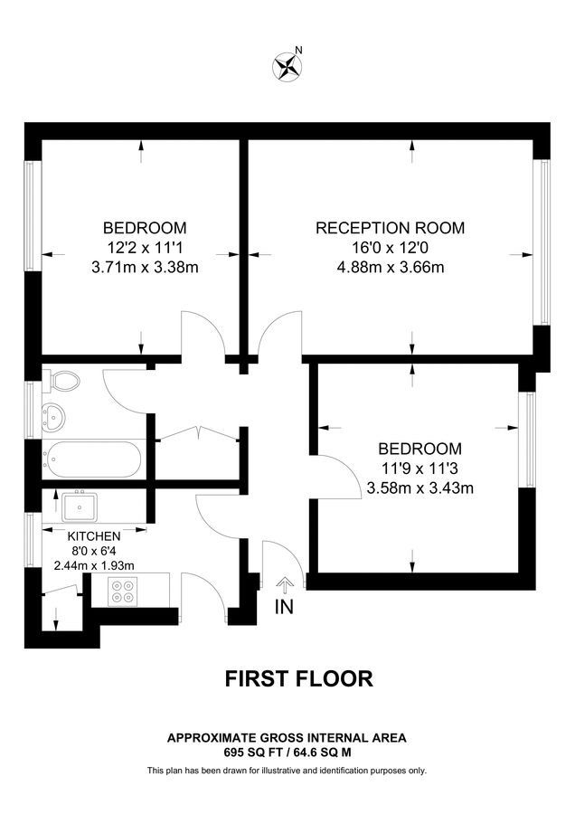 Квартира в Лондоне, Великобритания, 65 м² - фото 10
