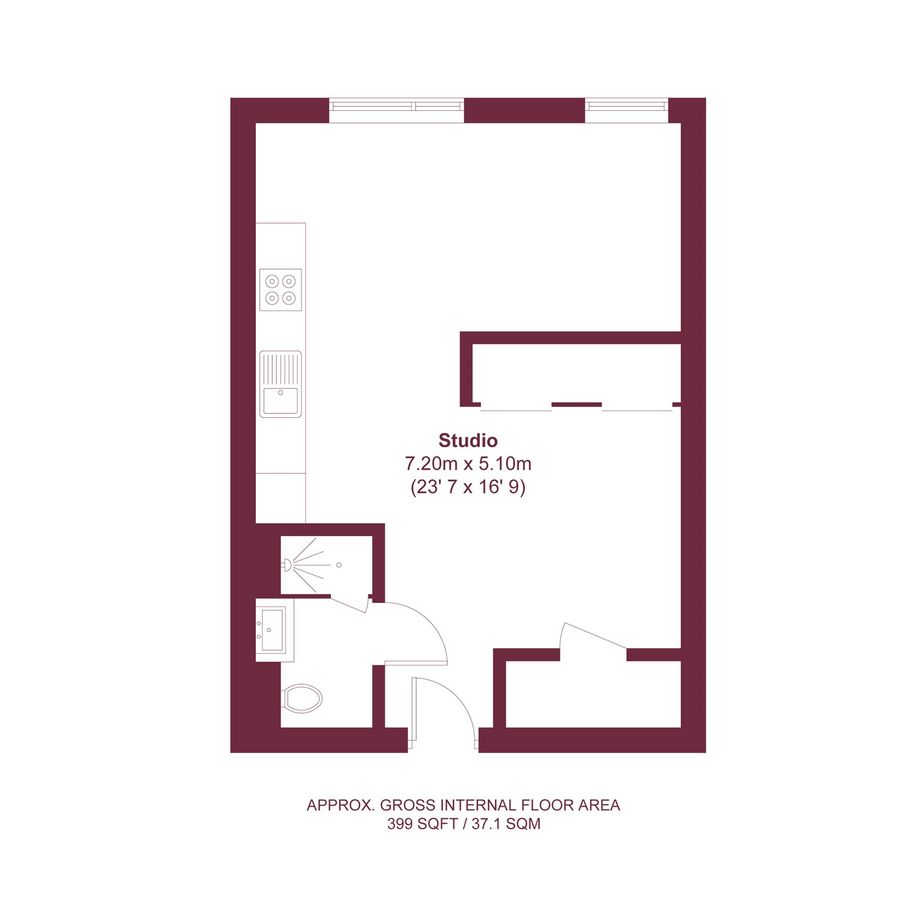 Квартира в Лондоне, Великобритания, 37 м² - фото 10