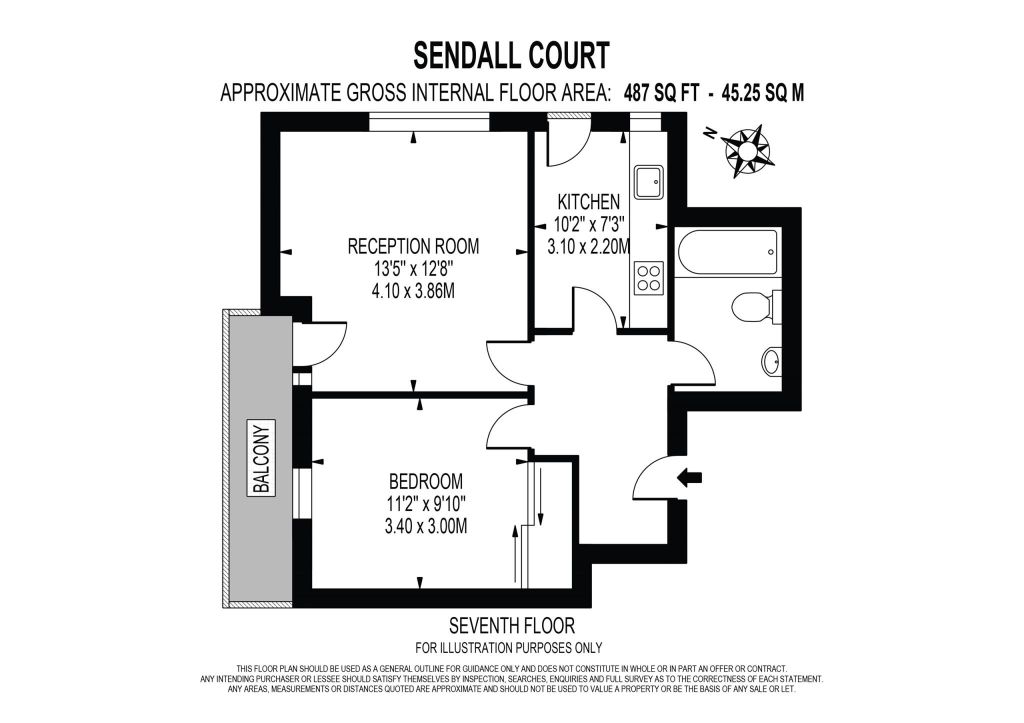 Квартира в Лондоне, Великобритания, 45 м² - фото 11