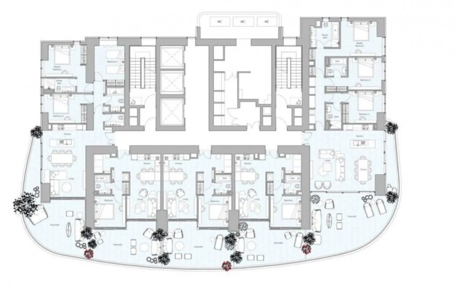 Апартаменты в Лимасоле, Кипр, 792 м² - фото 12