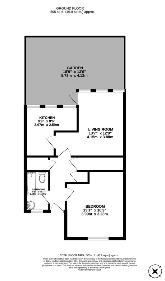 Квартира в Лондоне, Великобритания, 47 м² - фото 12