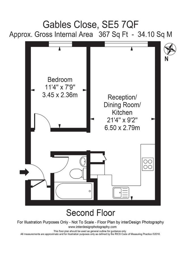 Квартира в Лондоне, Великобритания, 34 м² - фото 12