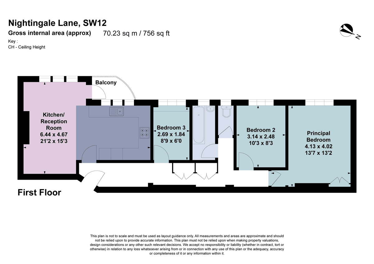 Квартира в Лондоне, Великобритания, 70 м² - фото 12