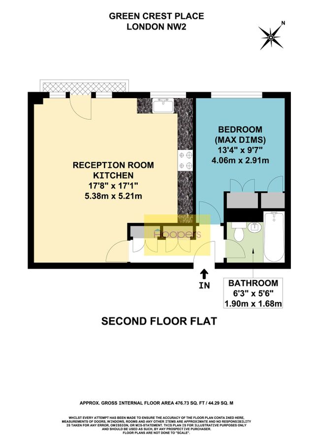 Квартира в Лондоне, Великобритания, 44 м² - фото 13