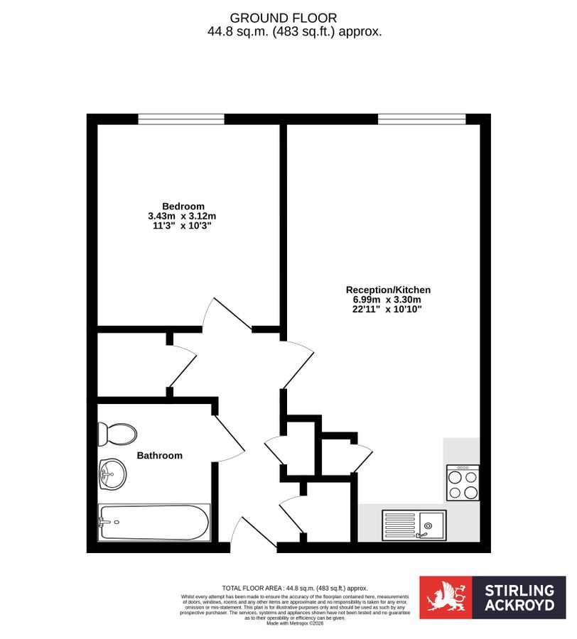 Квартира в Лондоне, Великобритания, 45 м² - фото 12