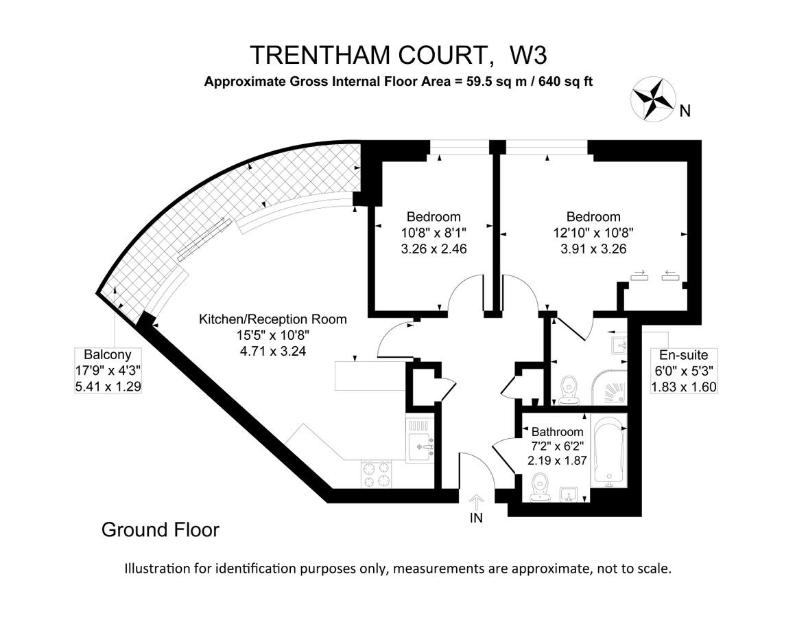 Квартира в Лондоне, Великобритания, 60 м² - фото 13
