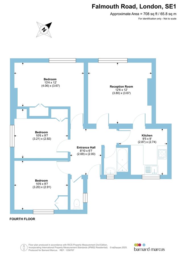 Квартира в Лондоне, Великобритания, 66 м² - фото 13