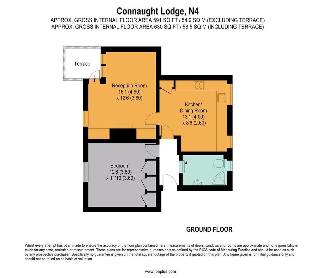 Квартира в Лондоне, Великобритания, 59 м² - фото 14