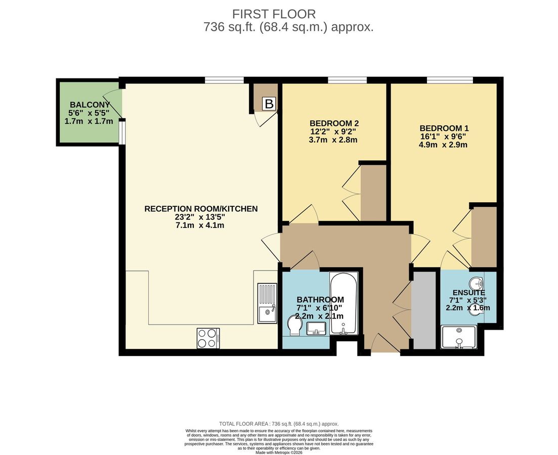 Квартира в Лондоне, Великобритания, 68 м² - фото 14