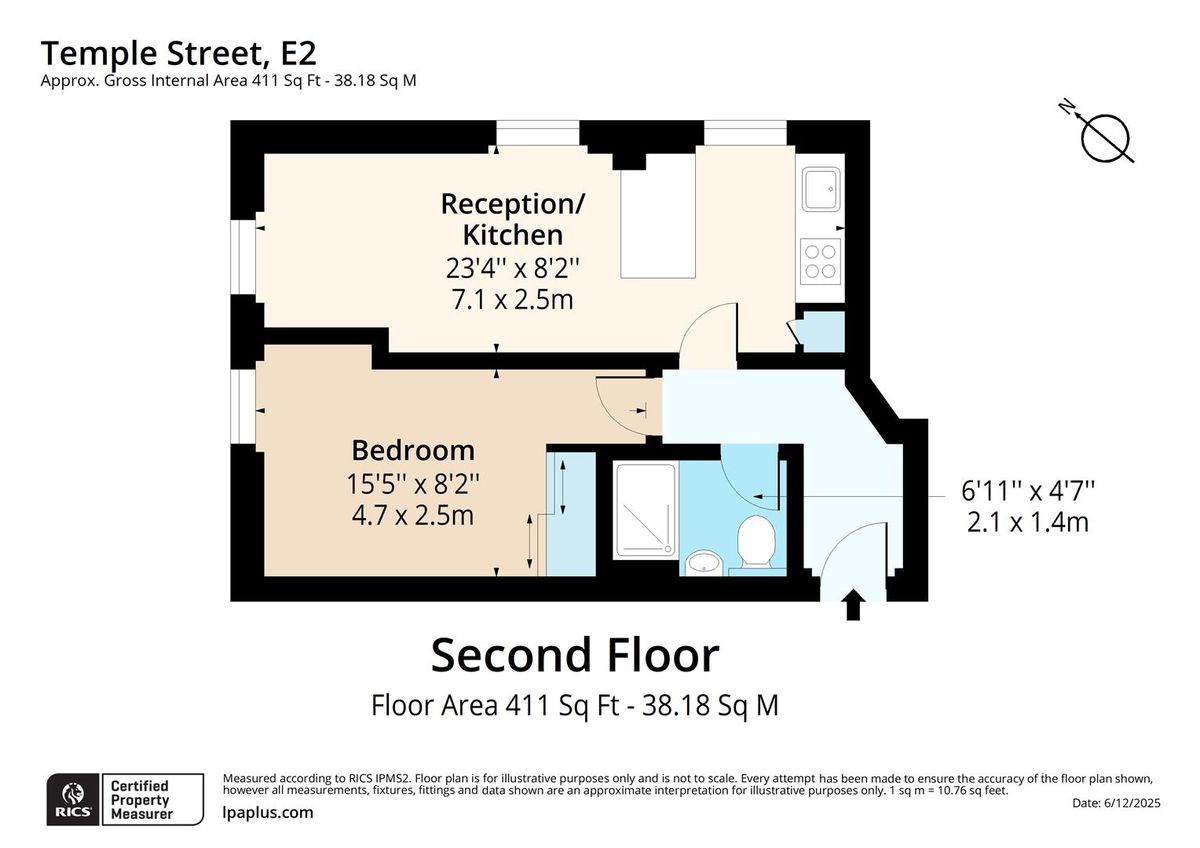 Квартира в Лондоне, Великобритания, 38 м² - фото 14