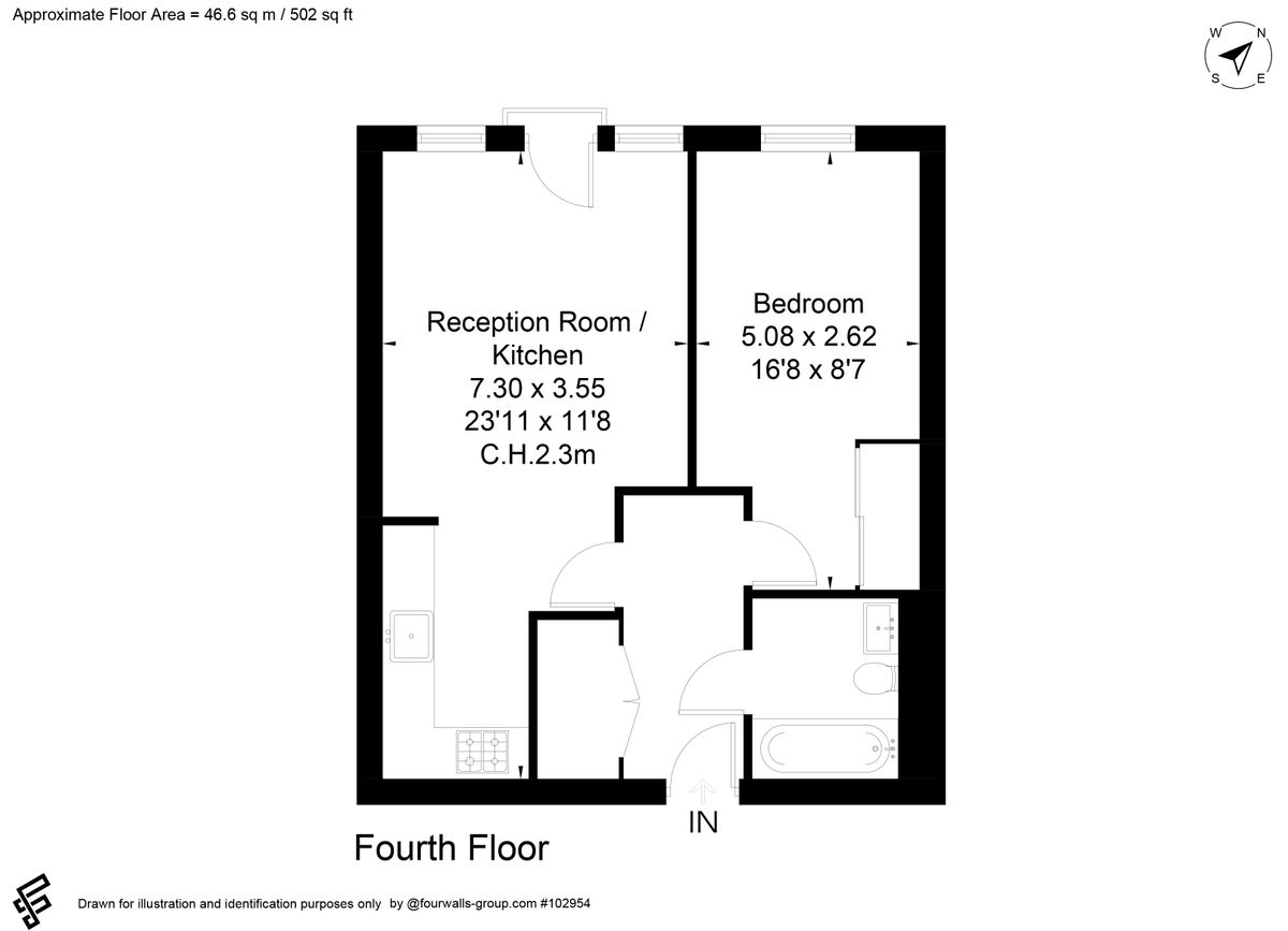 Квартира в Лондоне, Великобритания, 47 м² - фото 15