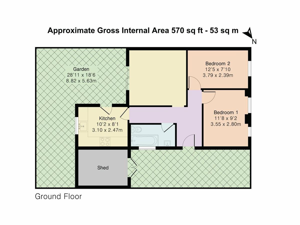 Квартира в Лондоне, Великобритания, 53 м² - фото 16