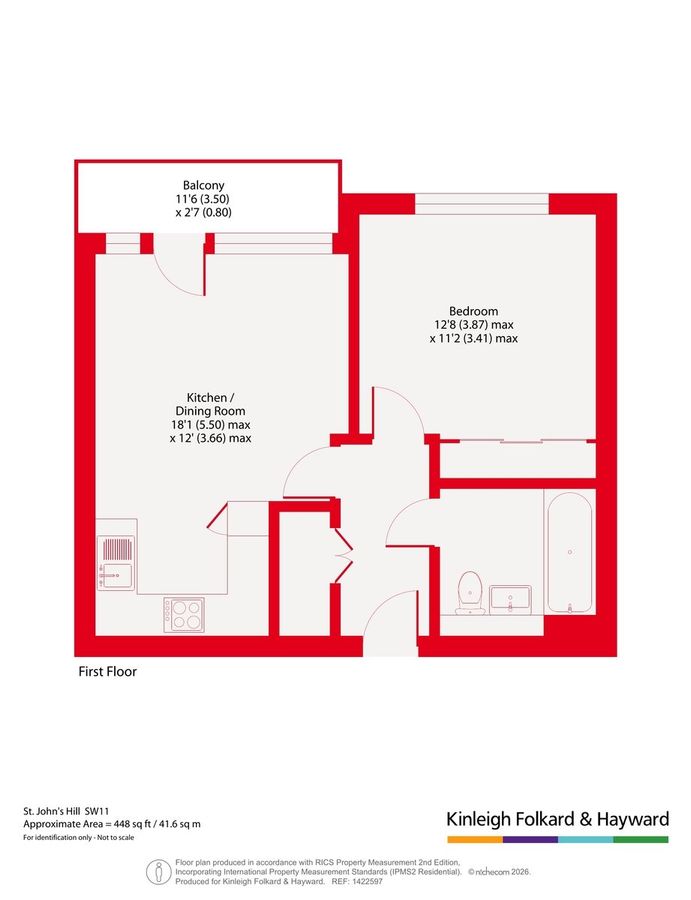 Квартира в Лондоне, Великобритания, 42 м² - фото 16