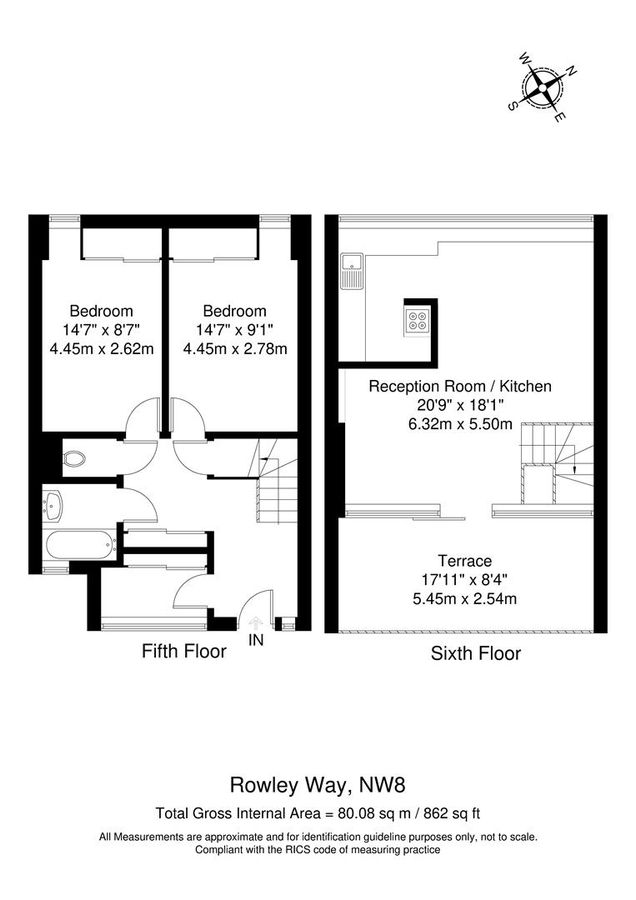 Квартира в Лондоне, Великобритания, 80 м² - фото 16