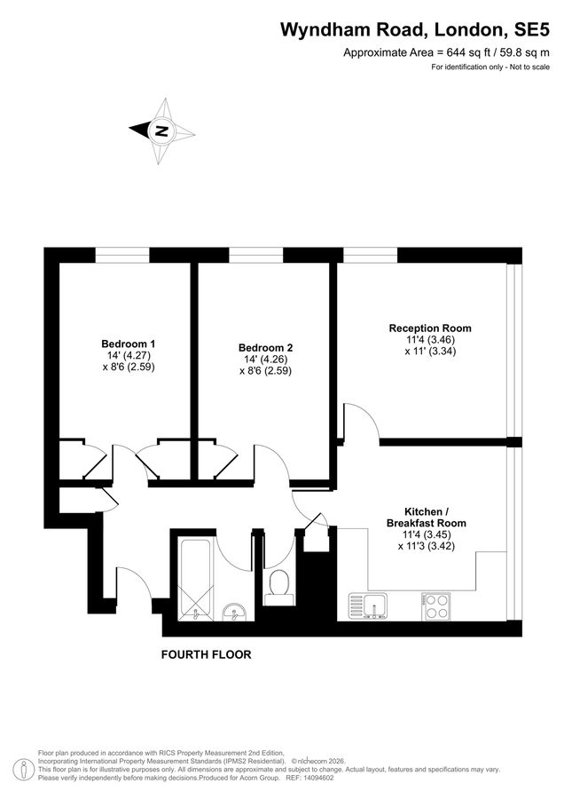Квартира в Лондоне, Великобритания, 60 м² - фото 17