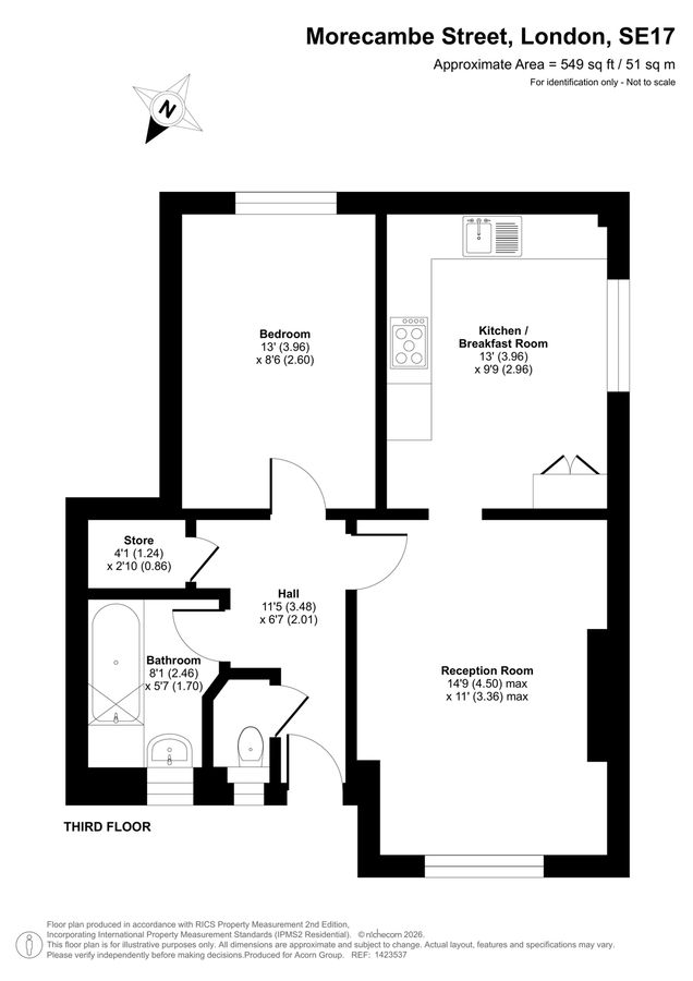 Квартира в Лондоне, Великобритания, 51 м² - фото 17