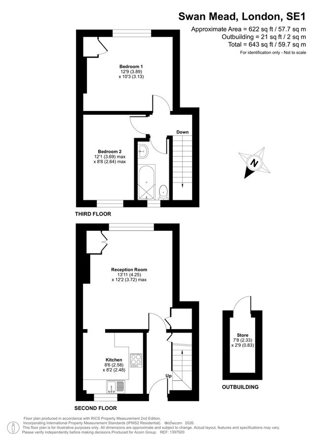 Квартира в Лондоне, Великобритания, 60 м² - фото 19