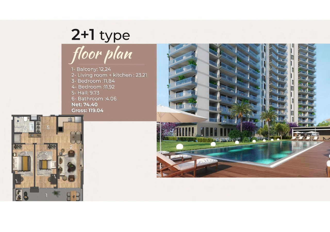 Апартаменты в Стамбуле, Турция, 120 м² - фото 3