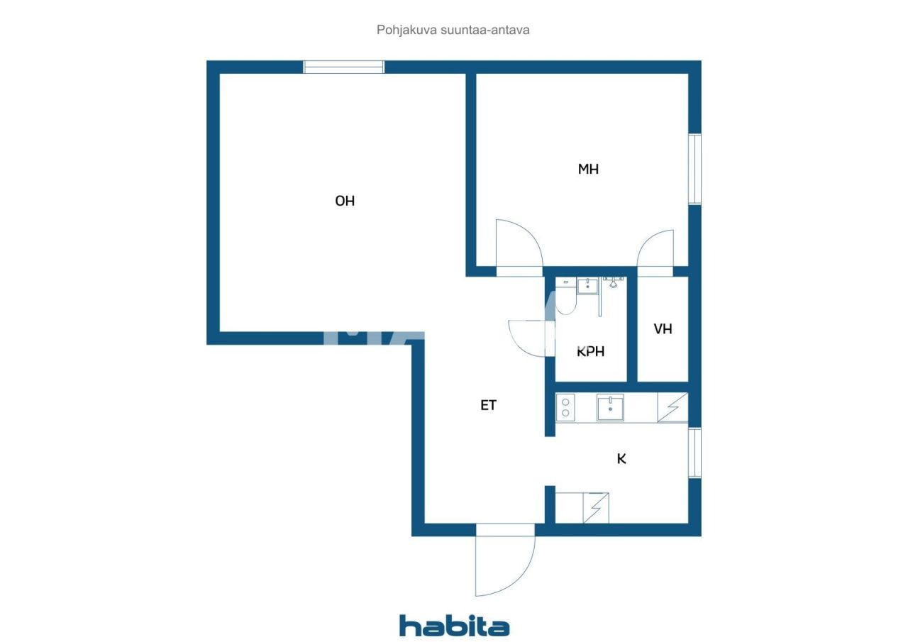 Апартаменты в Тампере, Финляндия, 50 м² - фото 2