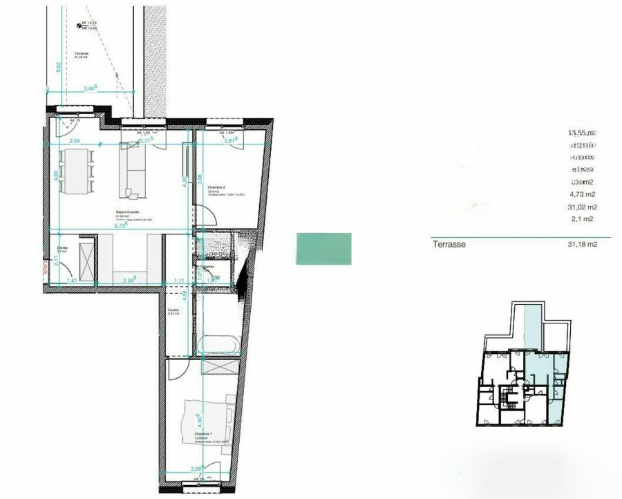 Квартира в Люксембурге, Люксембург, 74 м² - фото 7