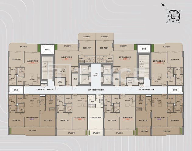 Апартаменты в Дубае, ОАЭ, 83 м² - фото 14