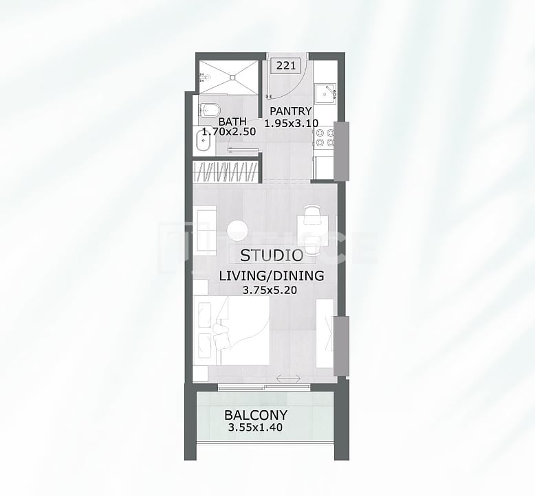 Апартаменты в Дубае, ОАЭ, 42 м² - фото 18