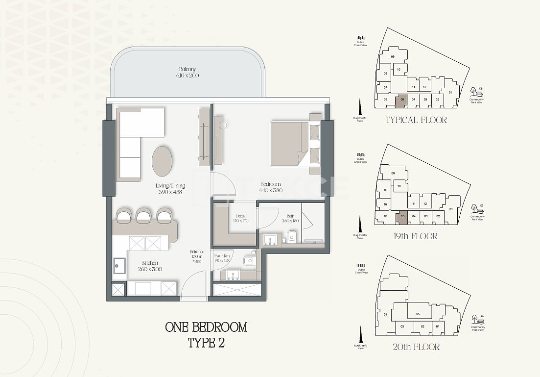 Апартаменты Букадра, ОАЭ, 83 м² - фото 18