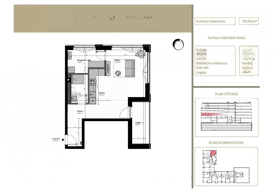 Квартира в Люксембурге, Люксембург, 49 м² - фото 1