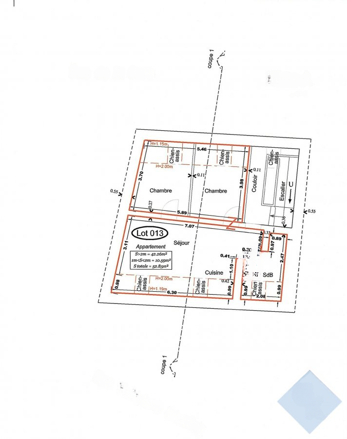Квартира в Дикирхе, Люксембург, 53 м² - фото 2