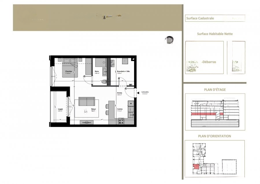 Квартира в Люксембурге, Люксембург, 51 м² - фото 4