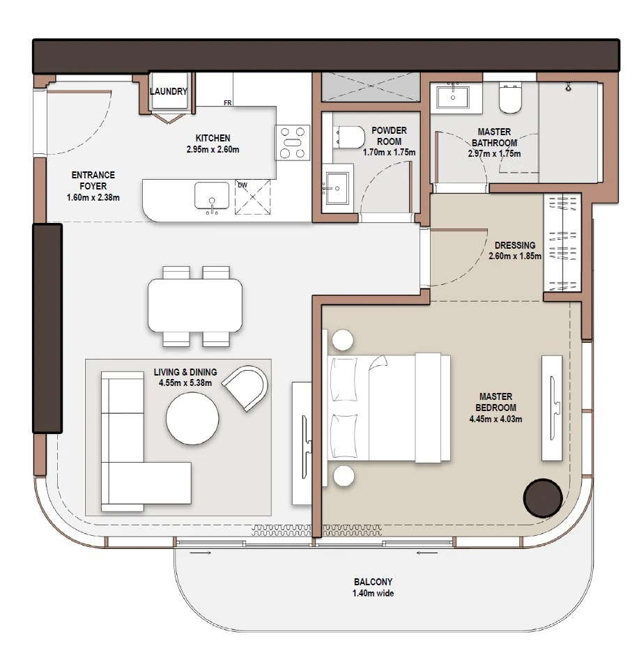 Апартаменты в Дубае, ОАЭ, 81 м² - фото 18