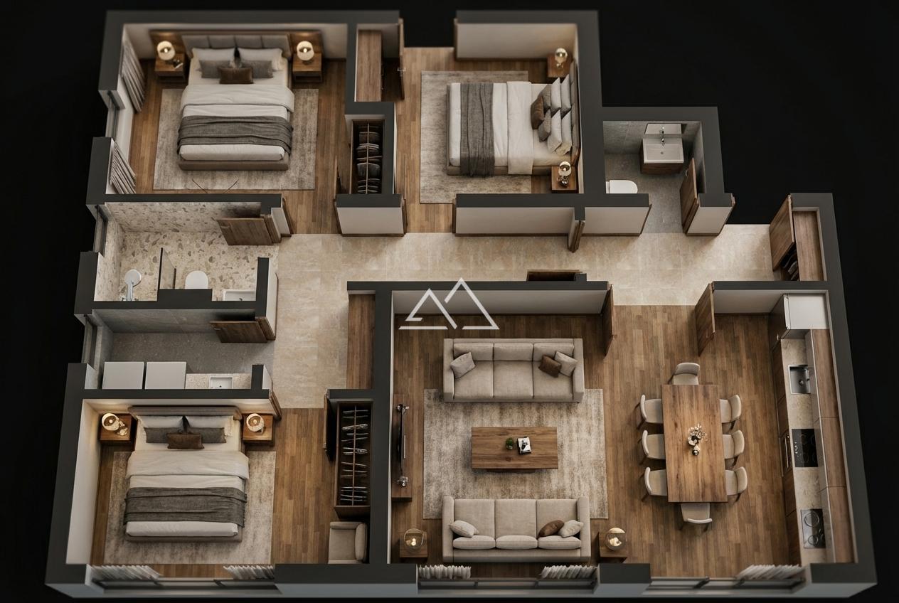 Апартаменты в Муо, Черногория, 75 м² - фото 6