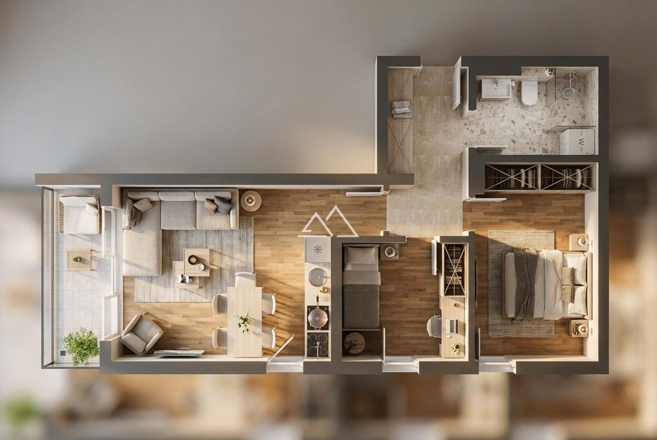 Апартаменты в Муо, Черногория, 57 м² - фото 6