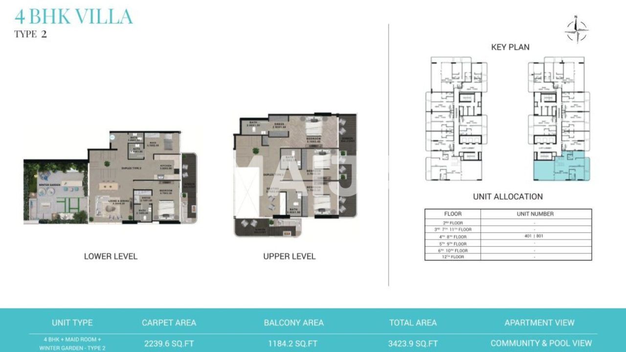 Апартаменты в Дубае, ОАЭ, 216 м² - фото 2