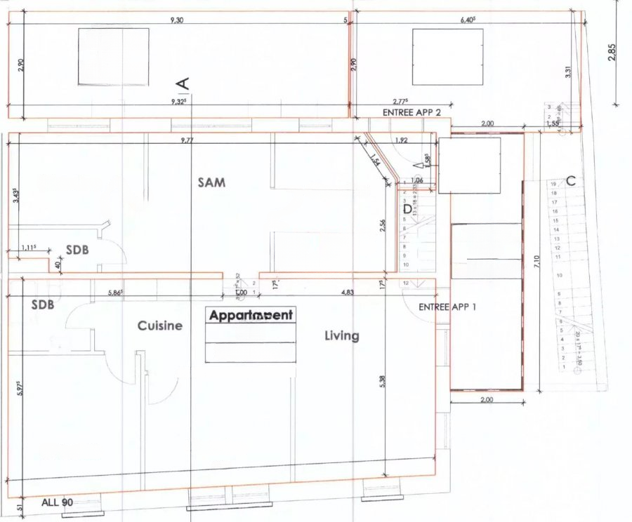 Квартира в Люксембурге, Люксембург, 107 м² - фото 1