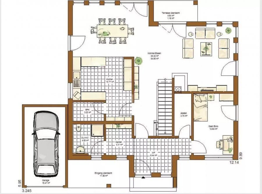 Квартира в Дикирхе, Люксембург, 210 м² - фото 4