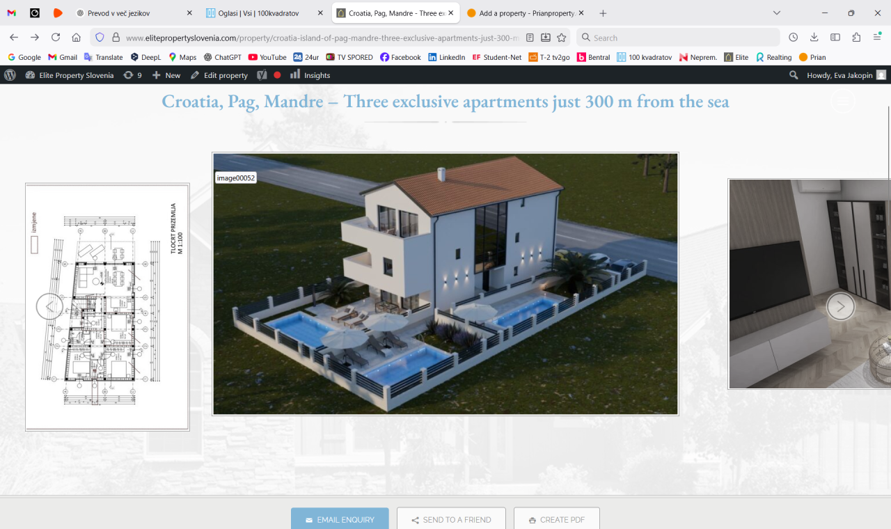 Апартаменты на острове Паг, Хорватия, 86 м² - фото 2