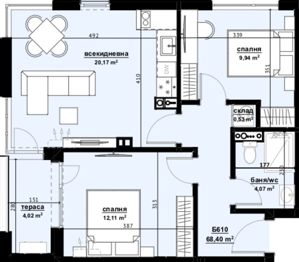 Квартира в Бургасе, Болгария, 79 м² - фото 1