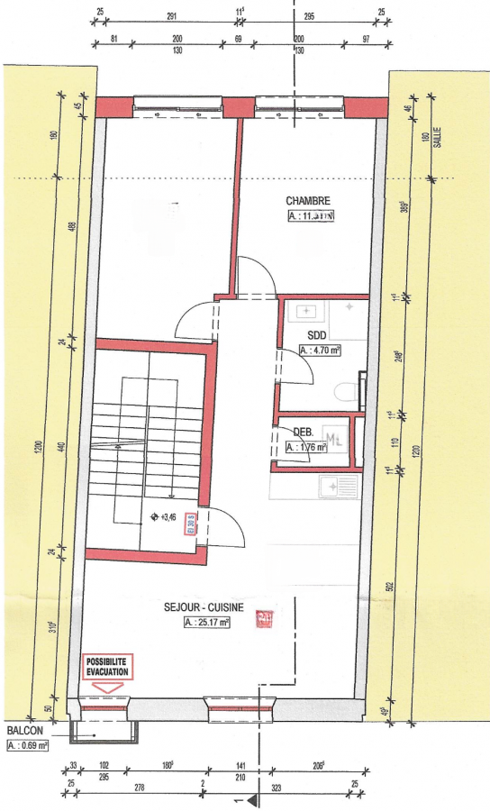 Квартира в Люксембурге, Люксембург, 64 м² - фото 2