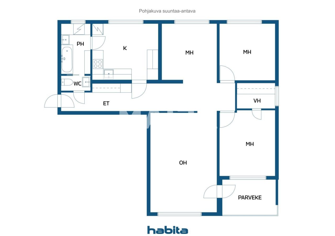 Апартаменты в Лахти, Финляндия, 92.5 м² - фото 2