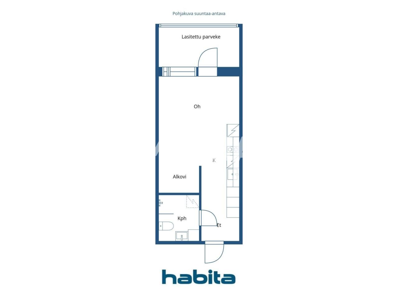Апартаменты Кауниайнен, Финляндия, 30.5 м² - фото 2