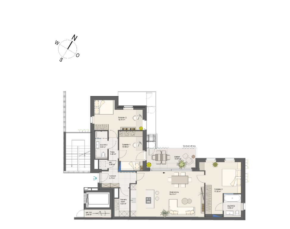 Квартира в Вене, Австрия, 100.8 м² - фото 7