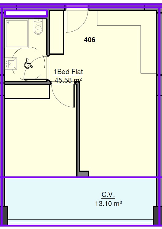 Апартаменты в Лимасоле, Кипр, 56 м² - фото 19