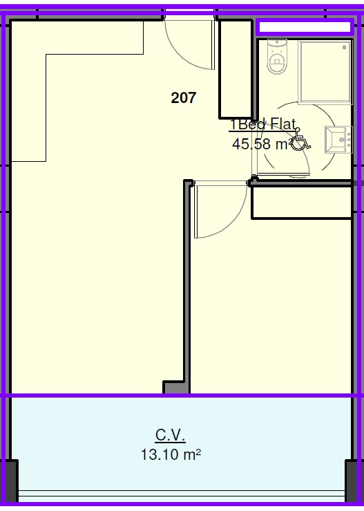 Апартаменты в Лимасоле, Кипр, 56 м² - фото 19
