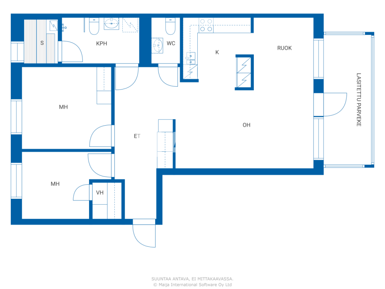 Апартаменты в Вантаа, Финляндия, 82 м² - фото 2