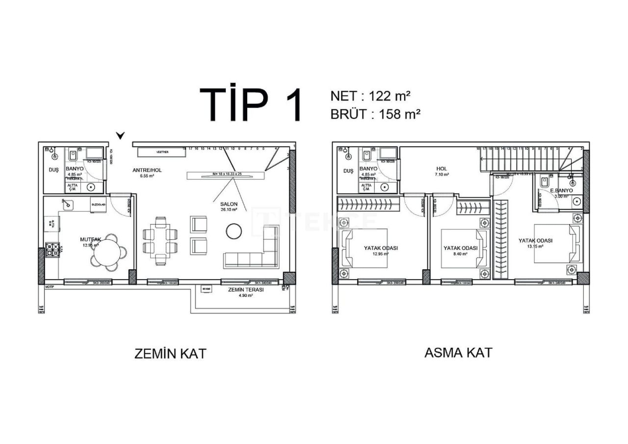 Апартаменты в Анталии, Турция, 112 м² - фото 11