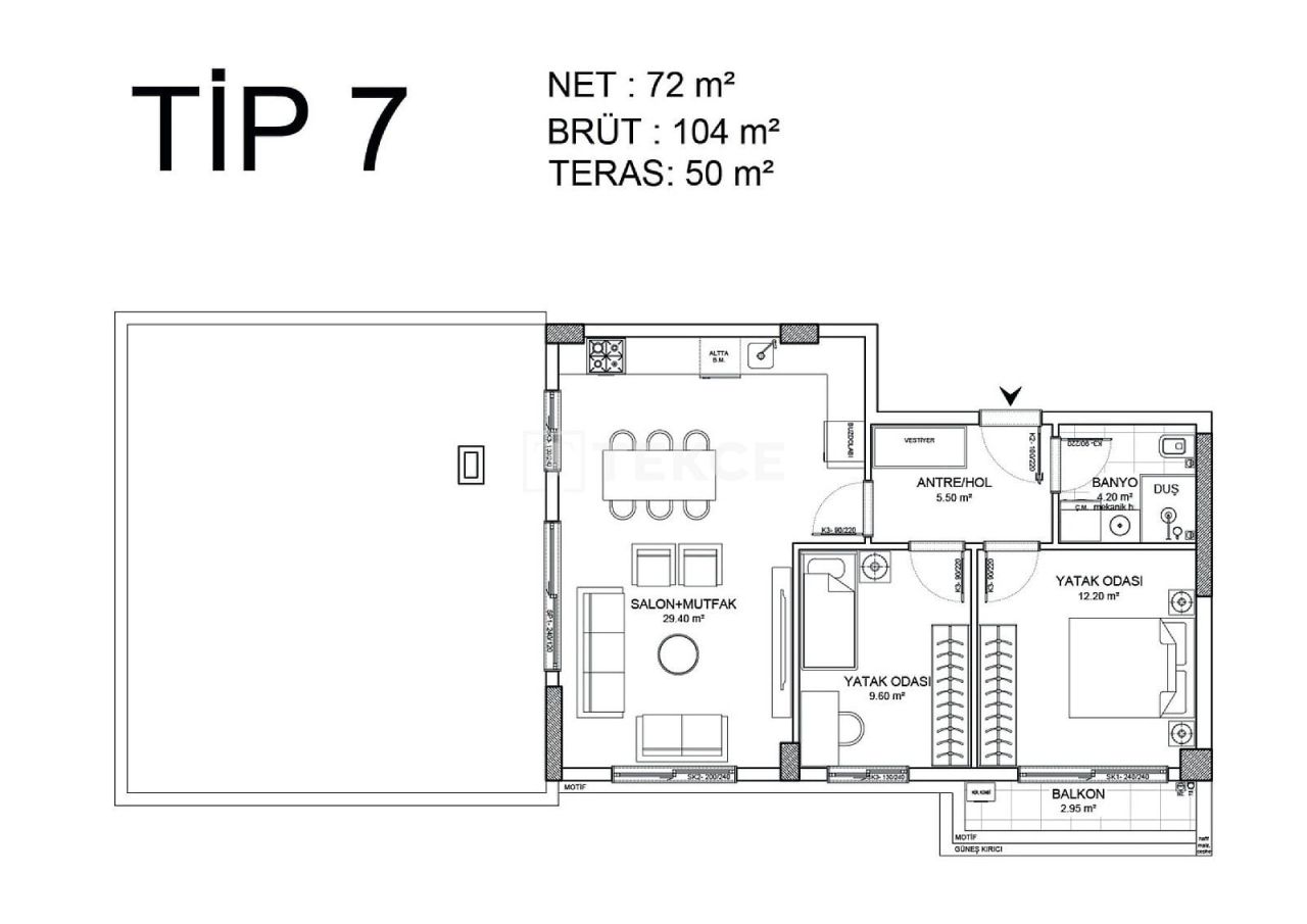 Апартаменты в Анталии, Турция, 158 м² - фото 17