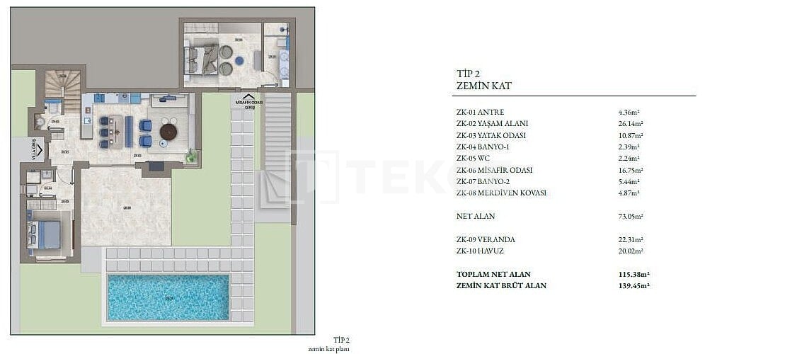 Вилла в Бодруме, Турция, 210 м² - фото 18
